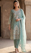 Fepic  Rosemeen 6457 B Chiffon Embroidered Work Pakistani Suits