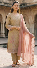 Fepic Rosemeen  6454 B Chiffon  Embroidery Work Pakistani Suit