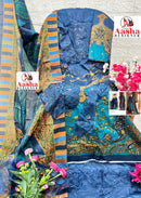 Aasha 1142 D Pure Cotton Print With Patch Embroidery Work Pakistani Suits