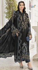 SF 5535 D Heavy Chiffon Embroidered Work Pakistani Suits
