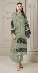 Shree Fabs 5589 B Chiffon Heavy Embroidery Work With Hand Khatli Pakistani Suits