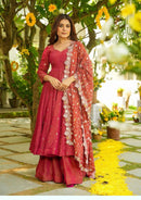 JF 031 Luxury Embroidered Work Anarkali Gown