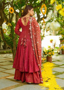 JF 031 Luxury Embroidered Work Anarkali Gown