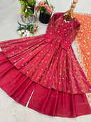 JF 031 Luxury Embroidered Work Anarkali Gown