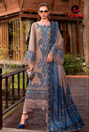 Aasha Designer 1195 Reyon Cotton With Embroidered Work Pakistani Suit