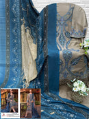 Aasha Designer 1195 Reyon Cotton With Embroidered Work Pakistani Suit