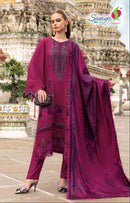 Saniya Trendz 7177 Pure Rayon With Embroidered Work Pakistani Suits