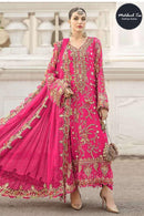 Maria B 1828 B Chiffon Heavy Embroidered Work Pakistani Suit