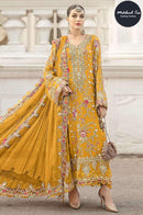 Maria B 1828 A Chiffon Heavy Embroidered Work Pakistani Suit