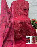 Saniya Trendz 7170 B Cotton Chikankari Embroidered  Pakistani Suit