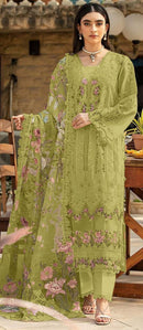 Saniya Trendz 7163 E ELAF Edison Cotton Chikankari Embroidery Work Pakistani Suit