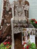 Saniya Trendz 7163 F ELAF Edison Cotton Chikankari Embroidery Work Pakistani Suit