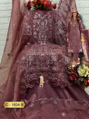 Fepic Rosemeen 1924 B Heavy Organza Embroidered Work Suit