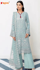 Fepic Rosemeen 1323 A Georgette Embroidered Work Pakistani Suit