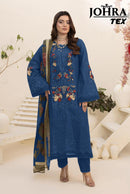 Johra Tex 179 Cambric Cotton with Chikankari Embroidered Work Suit
