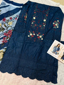 Johra Tex 179 Cambric Cotton with Chikankari Embroidered Work Suit