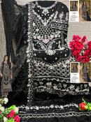 SF 5598 D Luxury Heavy Chiffon Embroidered Work Suit