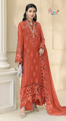Shree Fabs 5561 D Heavy Chiffon Embroidered Work Pakistani Suit