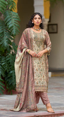 Amrutvela AT 122 A Pure Viscose Maslin Digital Print Suit