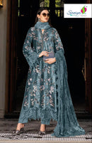 Saniya Trandz 1521 B Designer Rayon Cotton Embroidered Work Suit