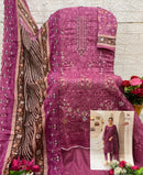 Deepsy Suits 1703 Bin Saeed Pure Cotton With Heavy  Self Embroidery Lawn Pakistani Suits