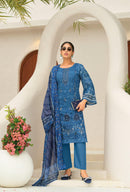 Deepsy Suits 1706 Bin Saeed Pure Cotton With Heavy  Self Embroidery Lawn Pakistani Suits