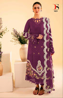 Deepsy Suits 1631 Designer Wedding Wear Chikankari Cotton Embroidered Suit