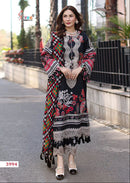 Shree Fab 3994 Zarqash Pure Cotton Print With Embrodery Patch Lawn Pakistani Suits