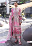 Shree Fab 3993 Zarqash Pure Cotton Print With Embrodery Patch Lawn Pakistani Suits