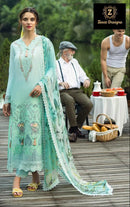 Ziaaz Designs 932 Cambric Cotton Heavy Embroidery Work Pakistani Suits
