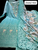 Ziaaz Designs 932 Cambric Cotton Heavy Embroidery Work Pakistani Suits