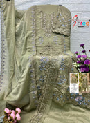 Shree Fabs Sf 5551 A Heavy Chiffon Embroidered Suit with Hand Khatli Suit