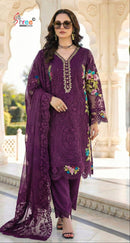 Shree Fabs Sf 5610 D Chiffon Heavy  With Heavy Embroidery Hand Khatli Work Pakistani Suits