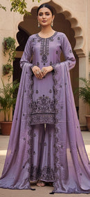 Hoor Tex HF 453 B Heavy Chinon With Cut Work Pakistani Suit