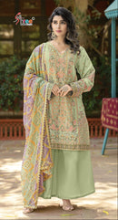 Shree Fabs K 5520 C Dinting Chiffon Heavy With Embroidery Worked Pakistani Suits