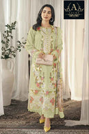 Azure 25001  B Cotton With Chikankari Embroidered Worked Pakistani Suits