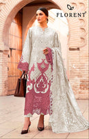 Florent 1054 C Maria B Pure Cotton With Heavy Self Embroidery Lawn Pakistani Suits