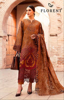 Florent 1054 A Maria B Pure Cotton With Heavy Self Embroidery Lawn Pakistani Suits