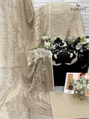 Florent 1054 B Maria B Pure Cotton With Heavy Self Embroidery Lawn Pakistani Suits