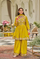 Eba 2163 Lashkara Chinon With Embroidery Work Suits