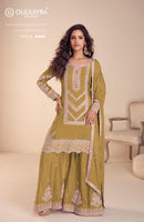 Gulkayra 7676 B Saachi Real Chinon Party Wear Suits