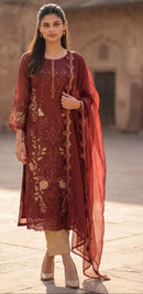 Fepic Rosemeen 6880 A Karnchi Embroidery Worked Pakistani Suits