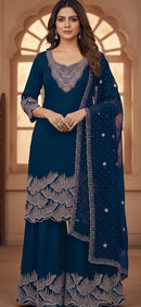 Hoor Tex 519 B Georgette With Zarkan Work Pakistani Suit