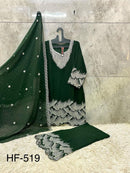 Hoor Tex 519 D Georgette With Zarkan Work Pakistani Suit