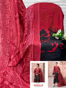 Florent 1064 F pure cotton self embroidery worked Pakistani lawn suits