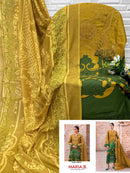 Florent 1064 G pure cotton self embroidery worked Pakistani lawn suits