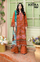 Johra Tex Jt 195 A Cambric Cotton With Chikankri Embroidery Work Pakistani Suit