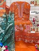 Johra Tex Jt 195 A Cambric Cotton With Chikankri Embroidery Work Pakistani Suit