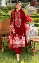 Aasha Designer 1203 Cotton Printed Exclusive Patch Embroidery Work Pakistani Suit