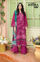 Johra Tex JT 193 Rayyon Cotton With Embroidered Work Pakistani Suit